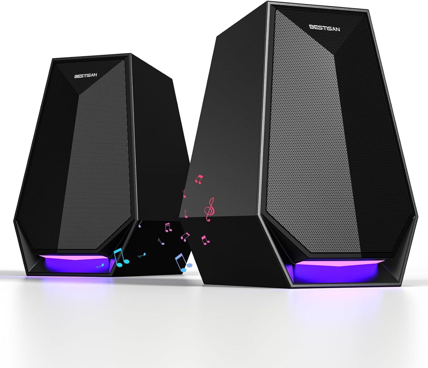 PARLANTES PARA PC BESTISAN GAMING 30W BLUETOOTH AUX TIPO-C - 1