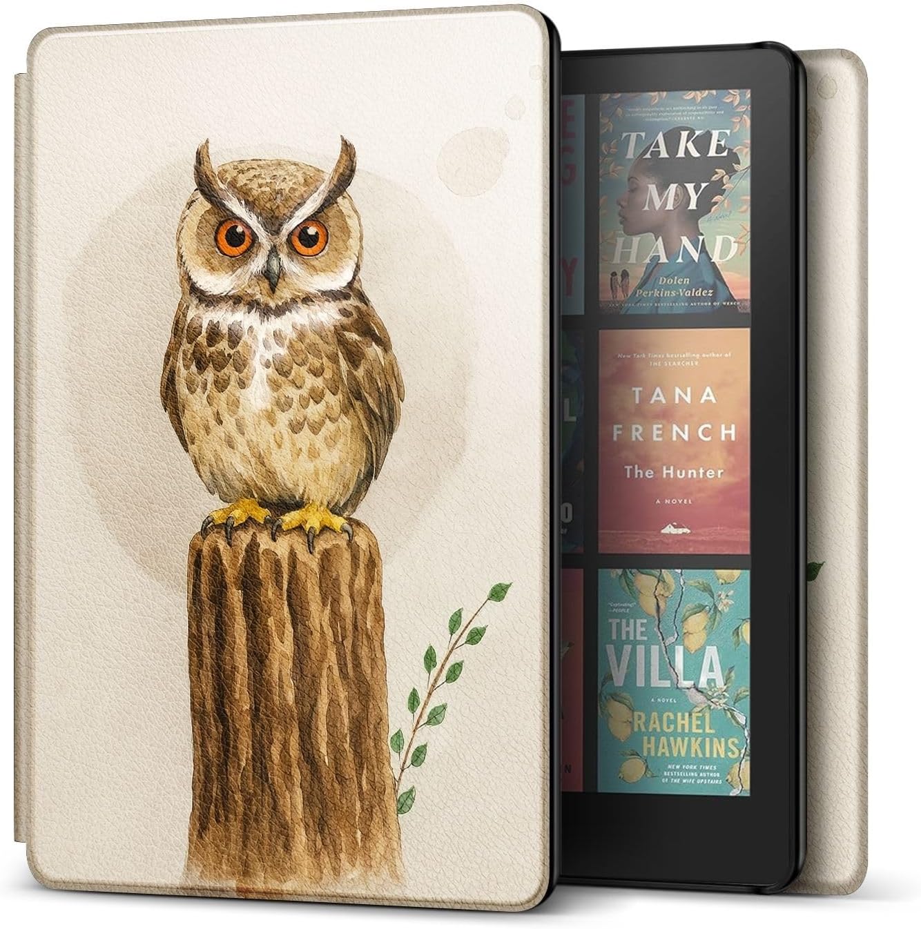 FUNDA PARA KINDLE PAPERWHITE 12ª GENERACIÓN TNP COLORSOFT 7 PULGADAS BÚHO EN EL ÁRBOL - 1