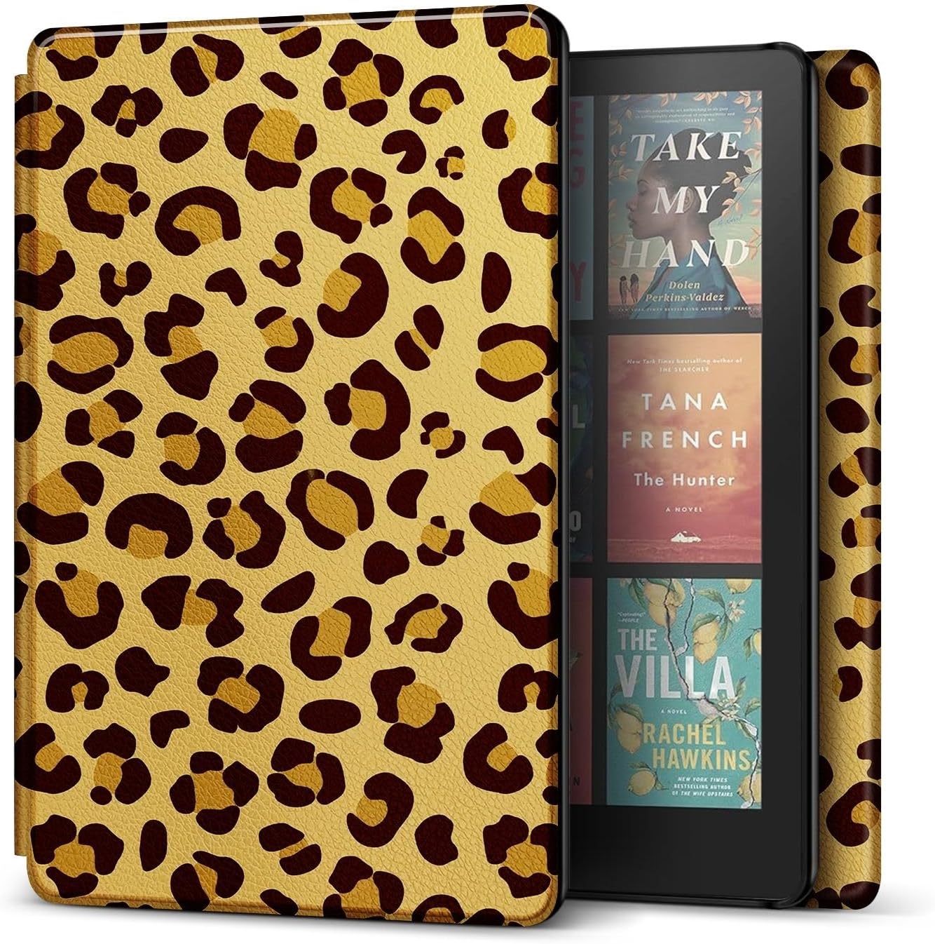 FUNDA PARA KINDLE PAPERWHITE TNP 12ª GENERACIÓN COLORSOFT 7 PULGADAS AMARILLO LEOPARDO - 1