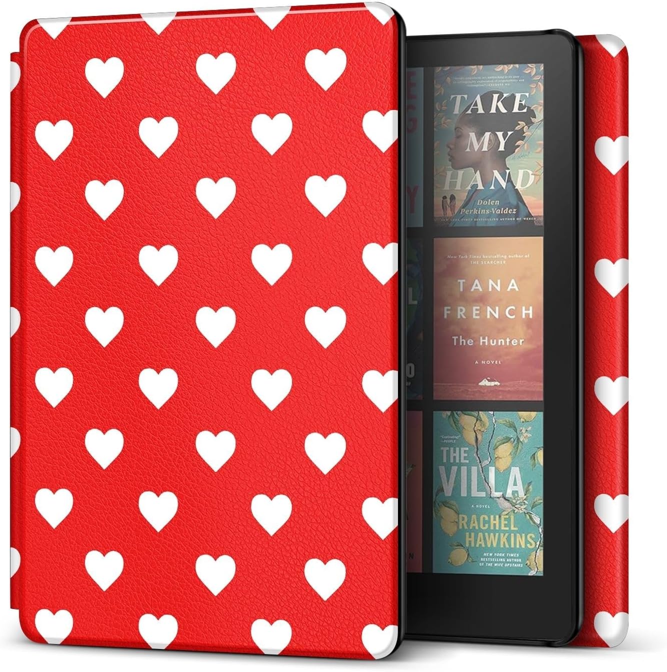 FUNDA TNP PARA KINDLE PAPERWHITE 12ª GENERACIÓN 7 PULGADAS COLORSOFT BLANCO CORAZÓN - 1