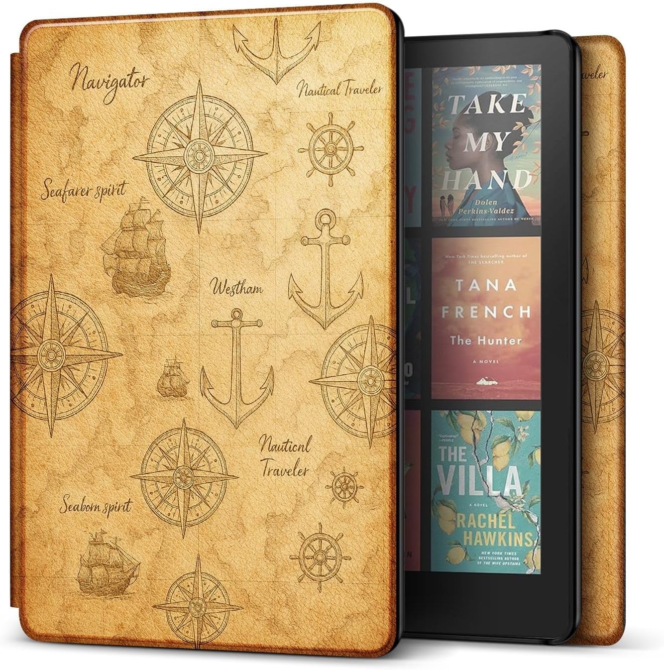 FUNDA PARA KINDLE PAPERWHITE 12ª GENERACIÓN TNP COLORSOFT 7 PULGADAS MAPA NÁUTICO - 1