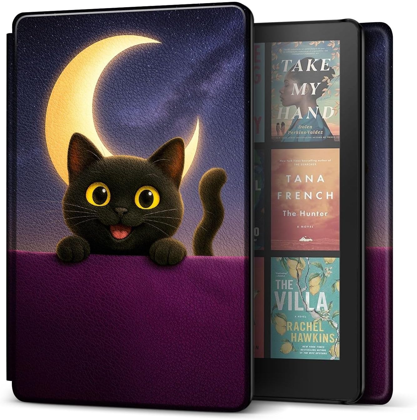 FUNDA PARA KINDLE PAPERWHITE TNP 12ª GENERACIÓN COLORSOFT 7 PULGADAS GATO LUNA - 1