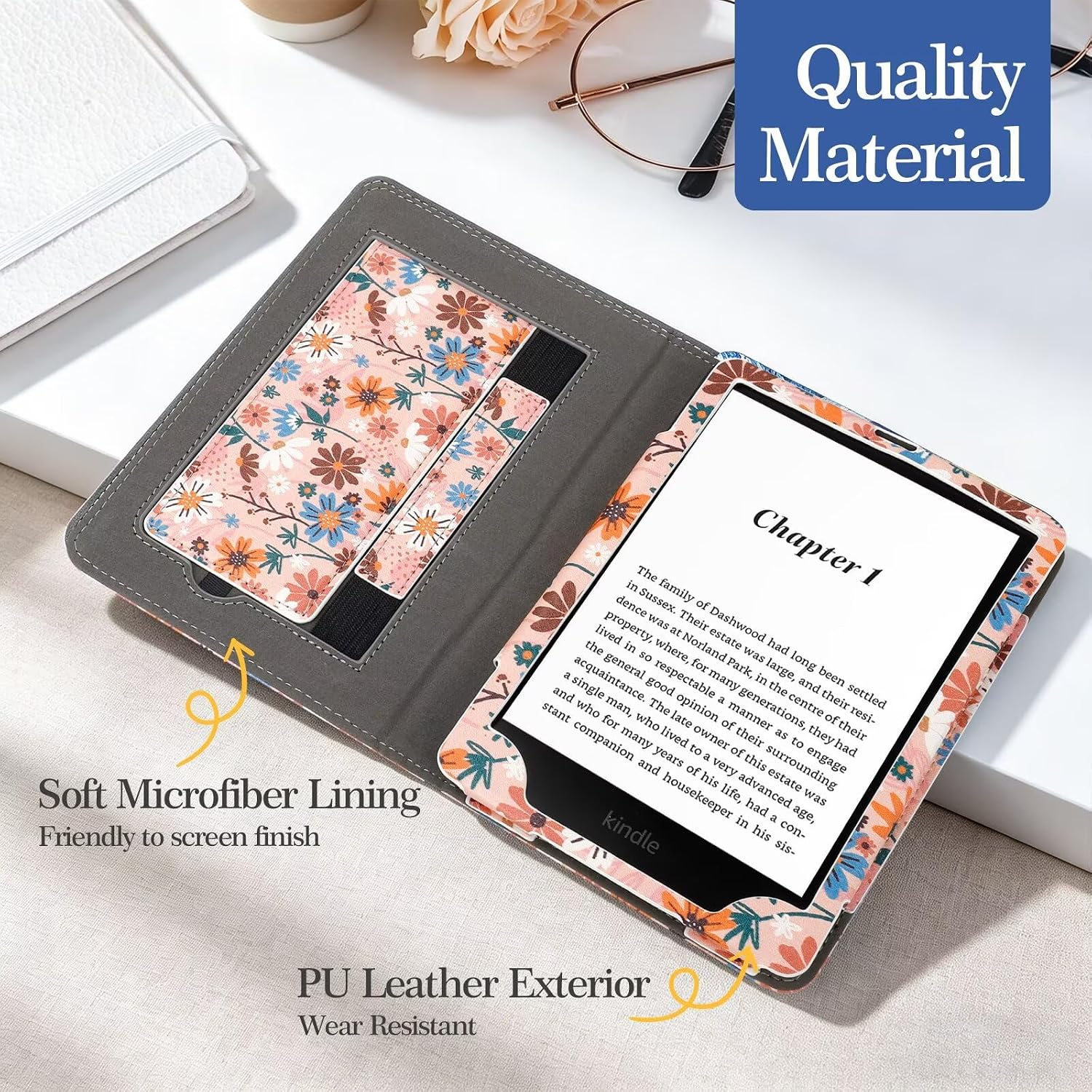 ESTUCHE PARA KINDLE PAPERWHITE 7'/6.8' MONSDIRECT 12/11 GENERACIÓN 2024/2021 - 2