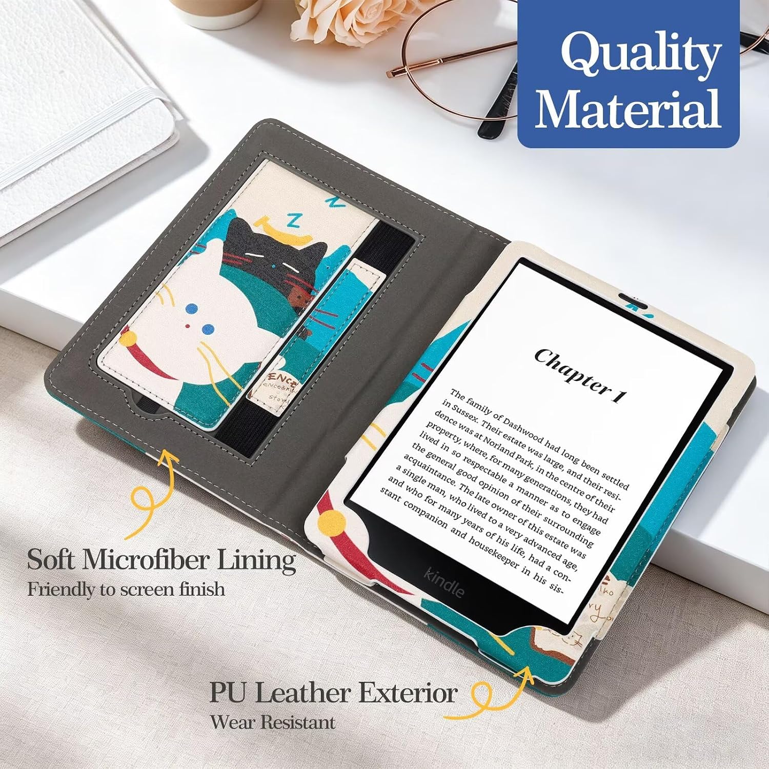 ESTUCHE PARA KINDLE PAPERWHITE 7'/6.8' MONSDIRECT 12/11ª GENERACIÓN 2024/2021 - 2