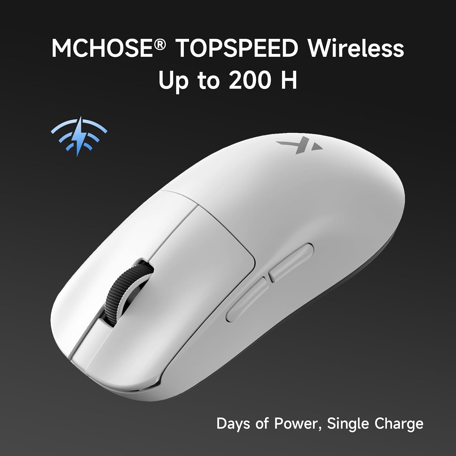 MOUSE GAMER MCHOSE L7 ULTRA+ WIRELESS ERGONÓMICO LIVIANO 48G - 4