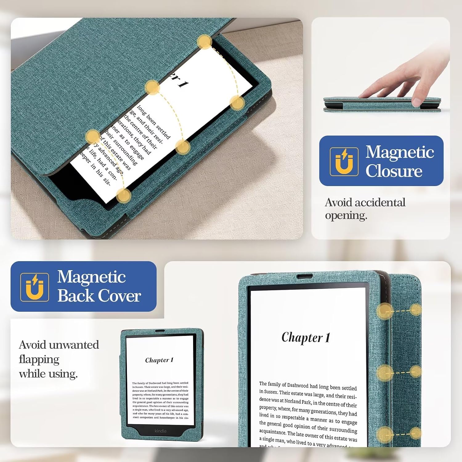 ESTUCHE PARA KINDLE PAPERWHITE 7'/6.8' MONSDIRECT 12/11ª GENERACIÓN 2024 2021 - 4