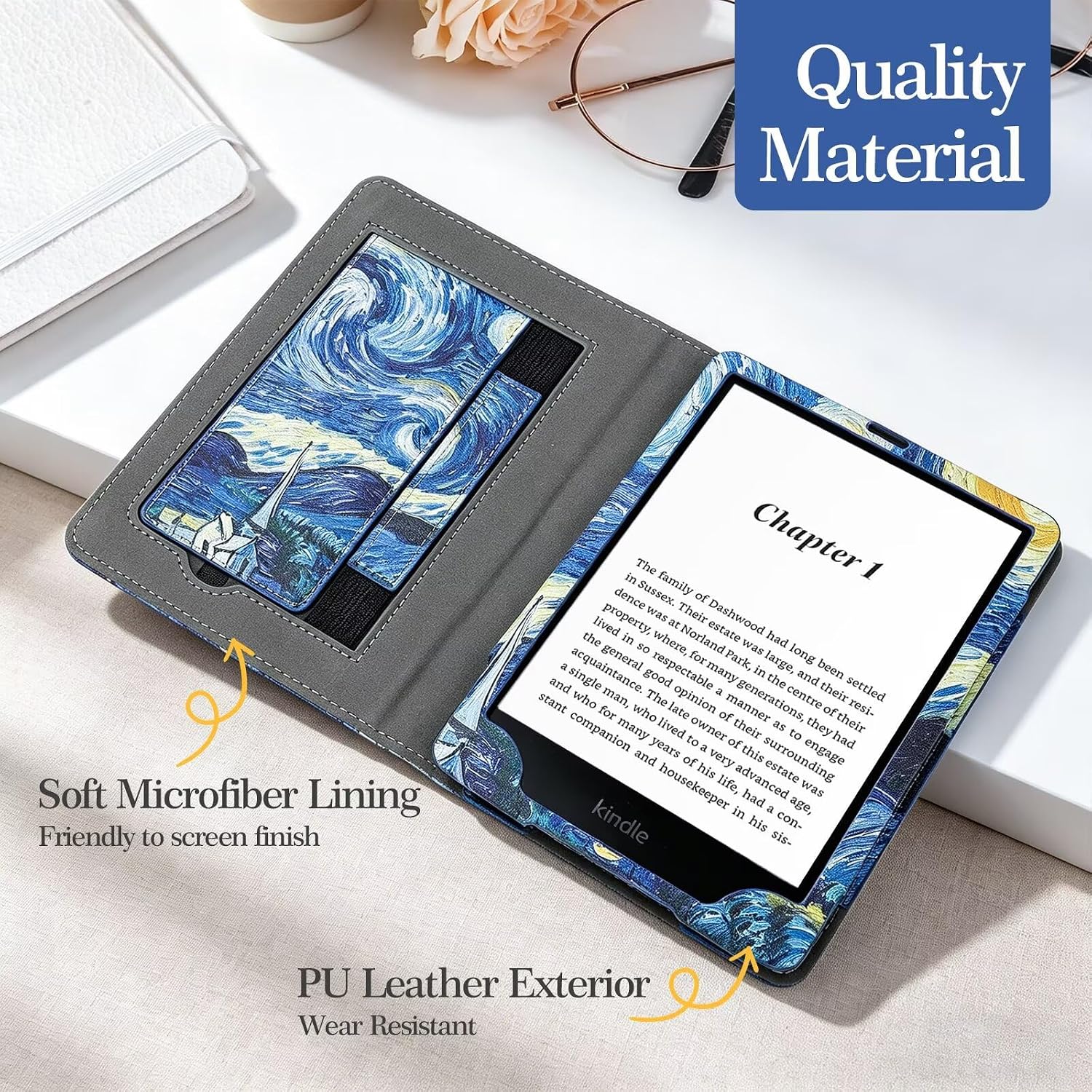 ESTUCHE PARA KINDLE PAPERWHITE 7'/6.8' MONSDIRECT 12/11 GENERACIÓN 2024 2021 - 2