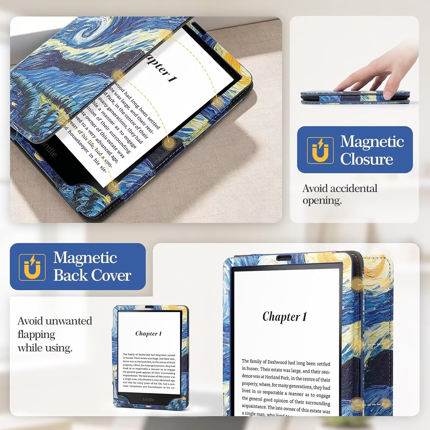 ESTUCHE PARA KINDLE PAPERWHITE 7'/6.8' MONSDIRECT 12/11 GENERACIÓN 2024 2021 - 4