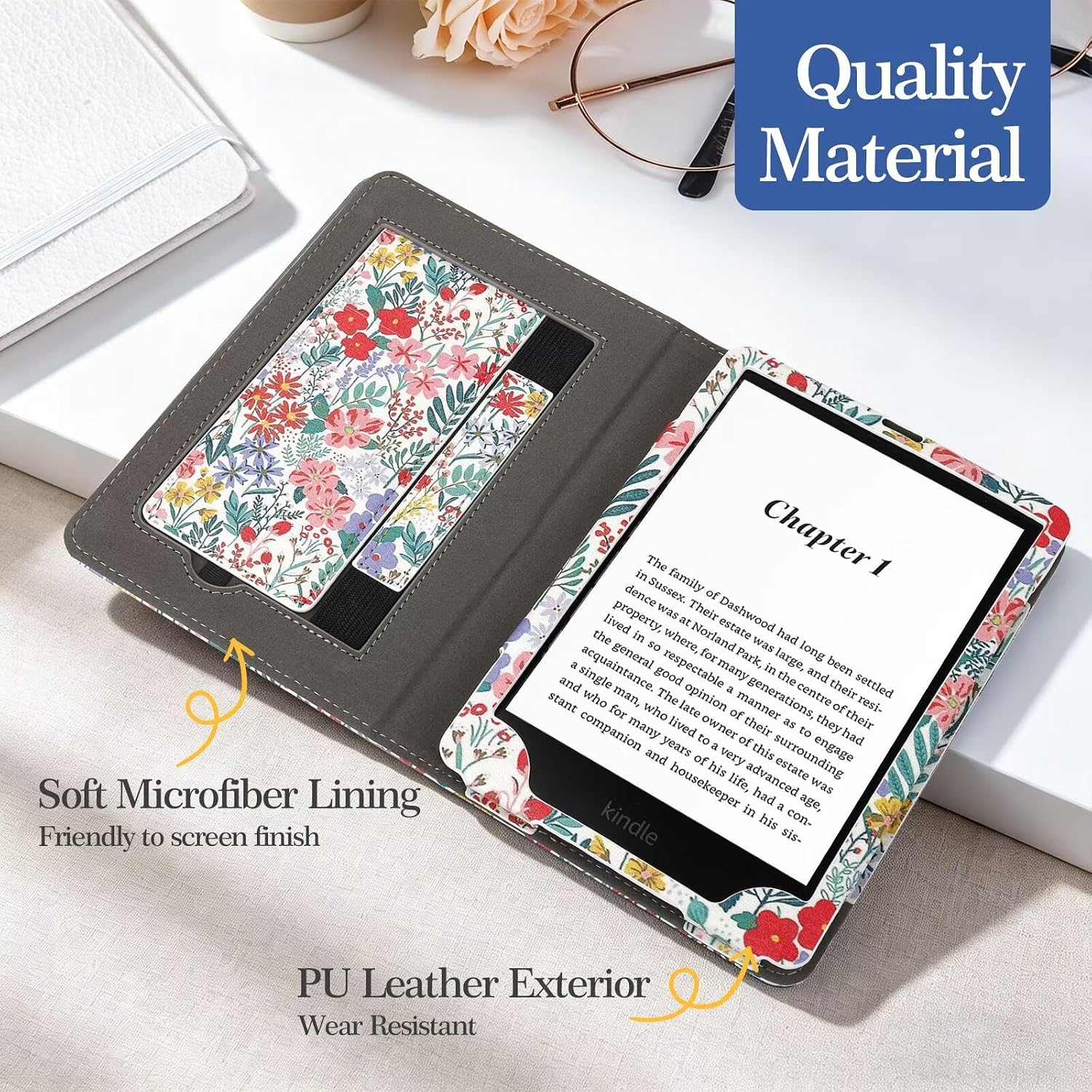 ESTUCHE PARA KINDLE PAPERWHITE 7'/6.8' MONSDIRECT 12/11ª GENERACIÓN 2024/2021 - 2
