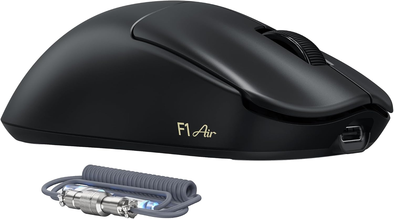 MOUSE GAMER ATTACK SHARK F1 AIR INALÁMBRICO LIVIANO NEGRO - 1