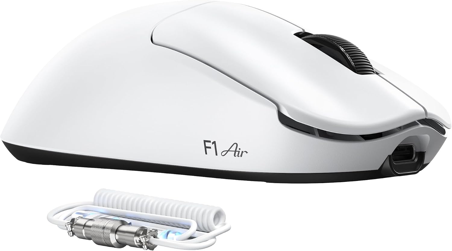 MOUSE GAMER ATTACK SHARK F1 AIR LIGERO INALÁMBRICO BLANCO - 1