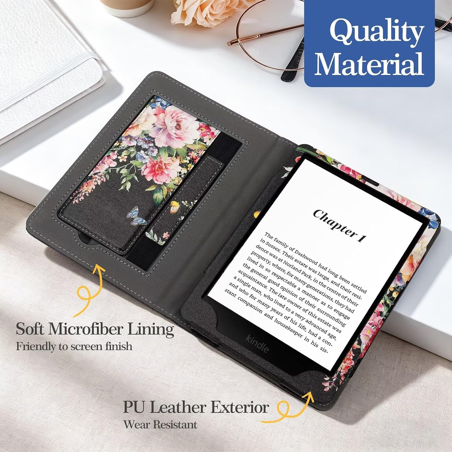 ESTUCHE PARA KINDLE PAPERWHITE 7'/6.8' MONSDIRECT 12/11ª GENERACIÓN 2024/2021 - 2