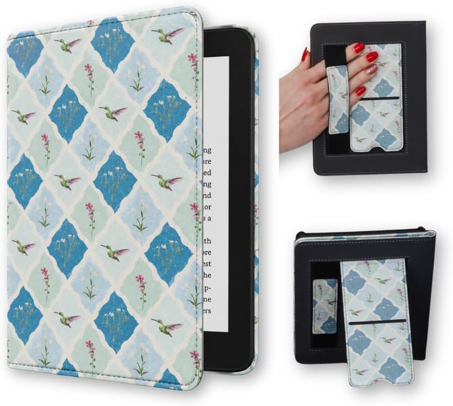 ESTUCHE LASH NEXT DOOR HUMMINGBIRD HAVEN PARA KINDLE 12TH GEN CON CORREA - 1