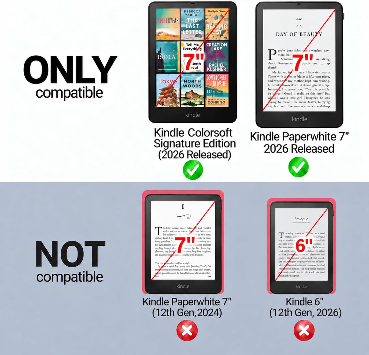 FUNDA TRANSPARENTE PARA KINDLE PAPERWHITE 7' 2026 COBAK - 2