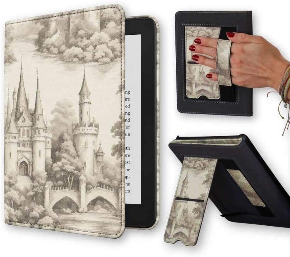 ESTUCHE PARA KINDLE LASH NEXT DOOR FAIRYTALE 12TH GEN CON CORREA Y SOPORTE - 1