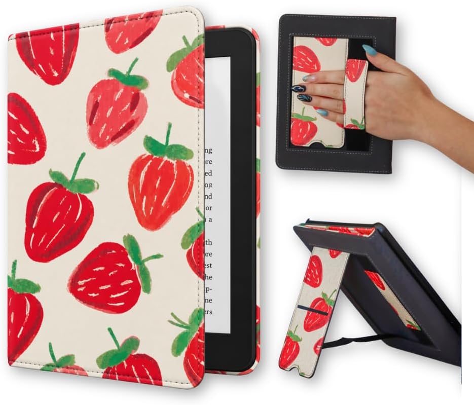 ESTUCHE PARA KINDLE LASH NEXT DOOR BERRY SWEET 12TH GEN CON CORREA Y SOPORTE - 1