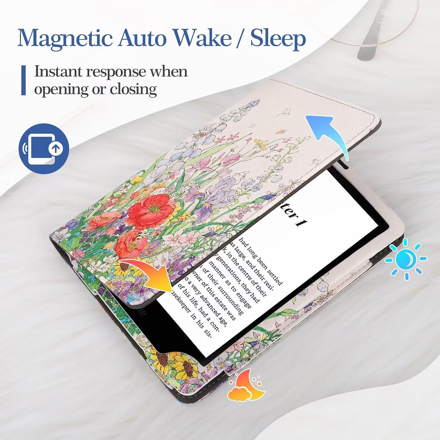FUNDA PARA KINDLE PAPERWHITE 6' MONSDIRECT FLOWER BUSH - 4