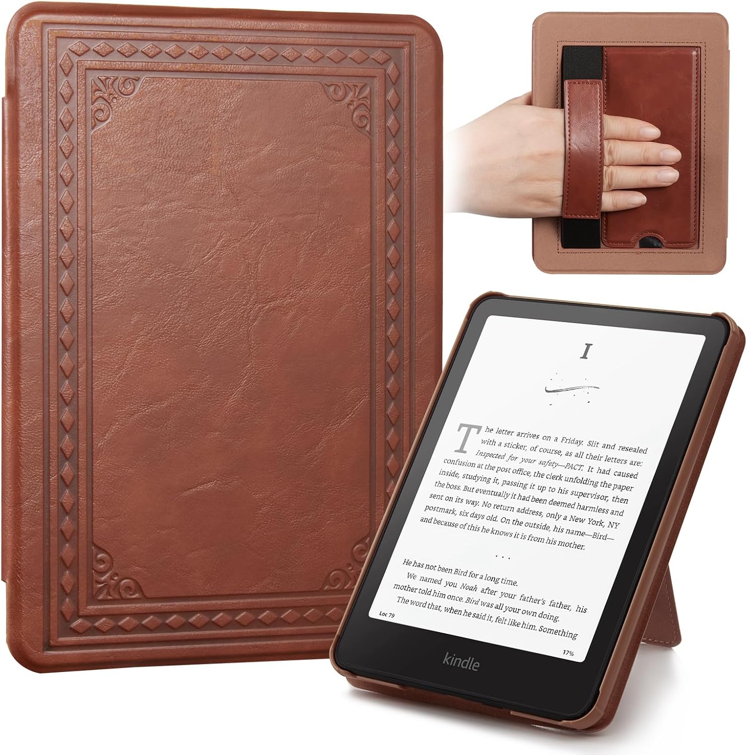 FUNDA PARA TABLET COBAK 7 PULGADAS BORDE MARRÓN - 1