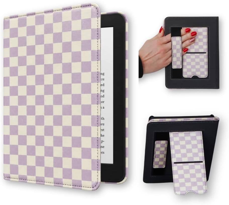ESTUCHE PARA KINDLE LASH NEXT DOOR CHECKMATE 12TH GEN COLORSOFT CON CORREA Y SOPORTE - 1
