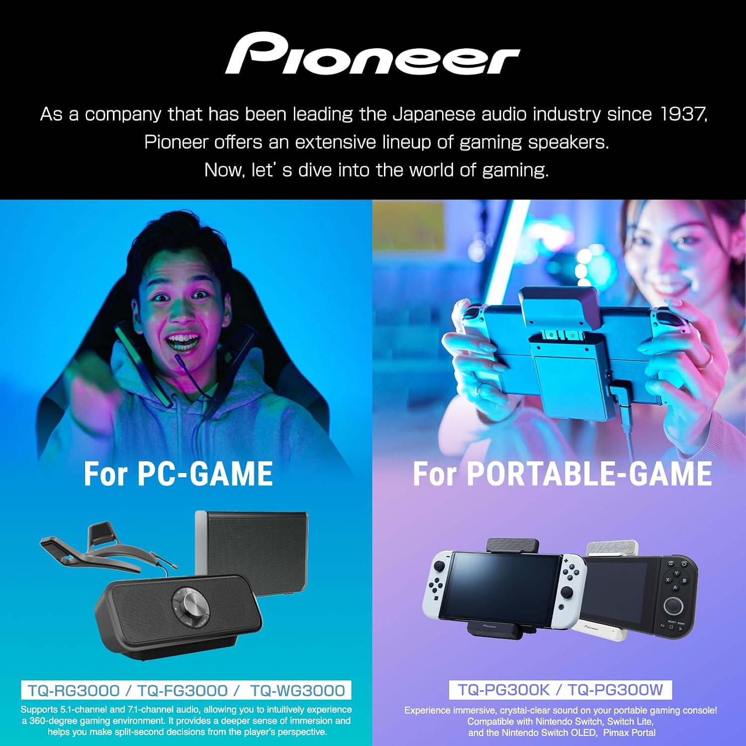 PARLANTE GAMING PIONEER PIMAX TQ-PG300W BLANCO USB TIPO-C - 4