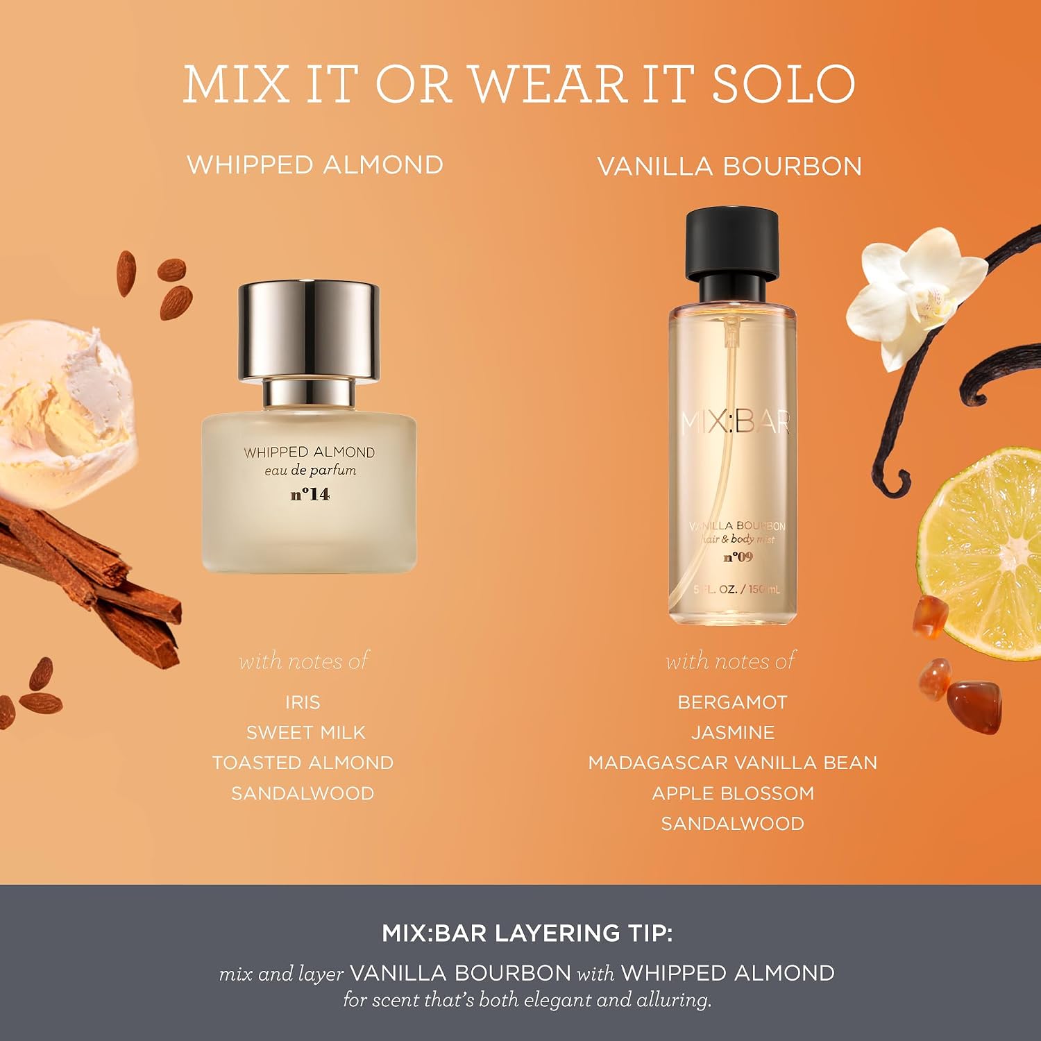 PERFUME MIX:BAR VANILLA BOURBON HAIR + BODY MIST 150ML - 4