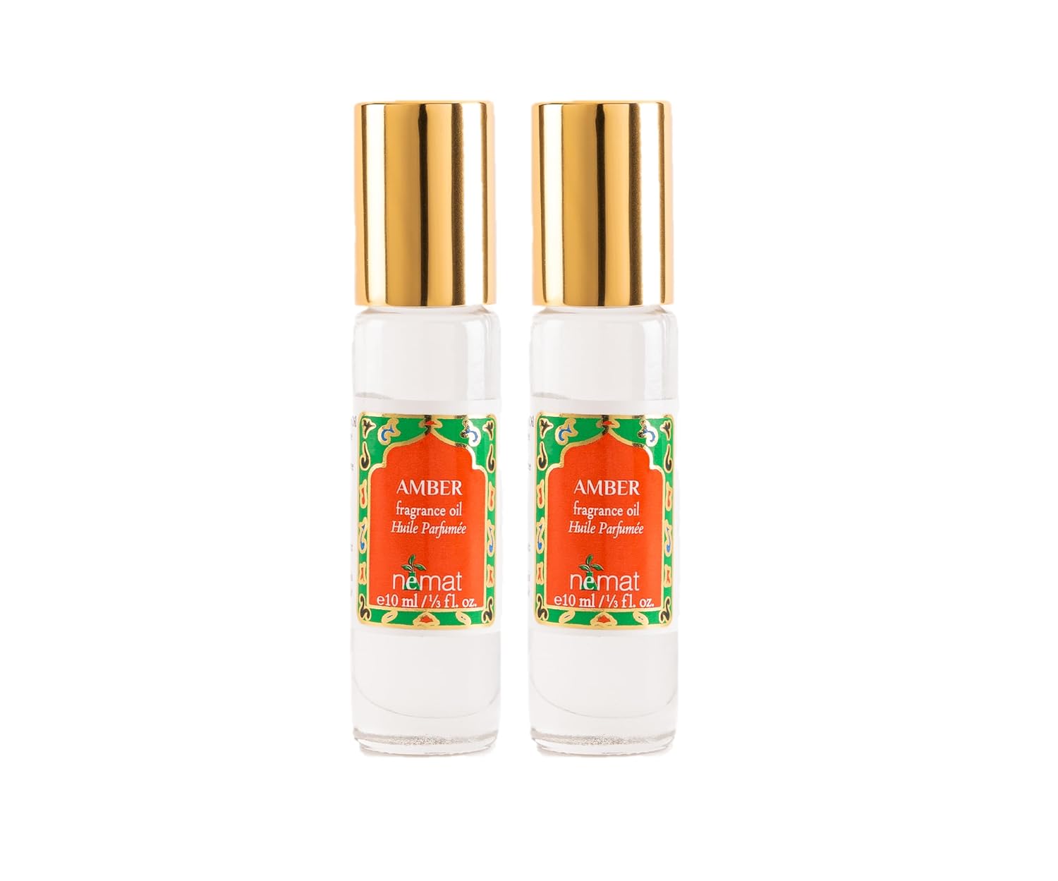 PERFUME EN ACEITE NEMAT AMBER ROLL-ON 2 UNIDADES 10 ML - 1