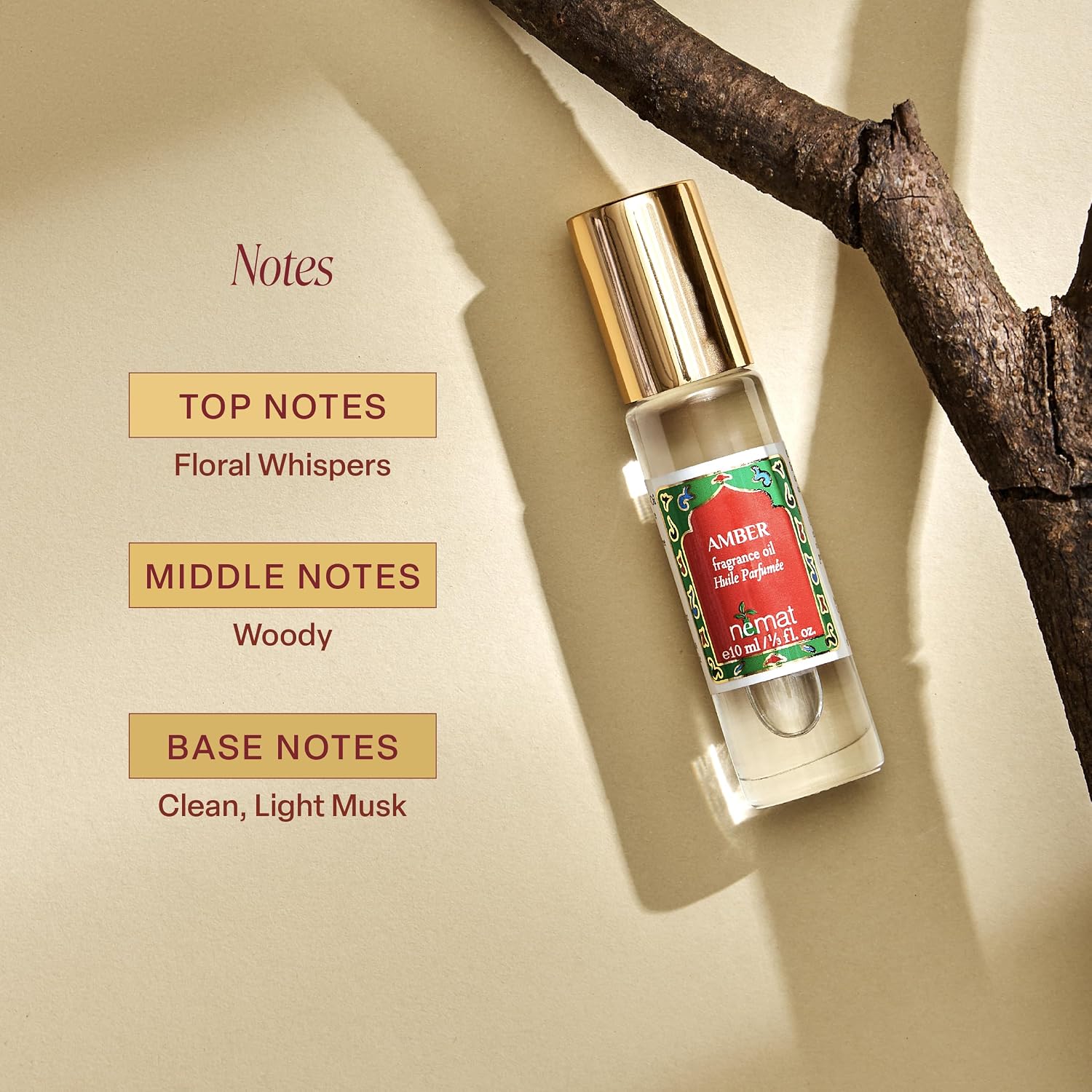 PERFUME EN ACEITE NEMAT AMBER ROLL-ON 2 UNIDADES 10 ML - 3
