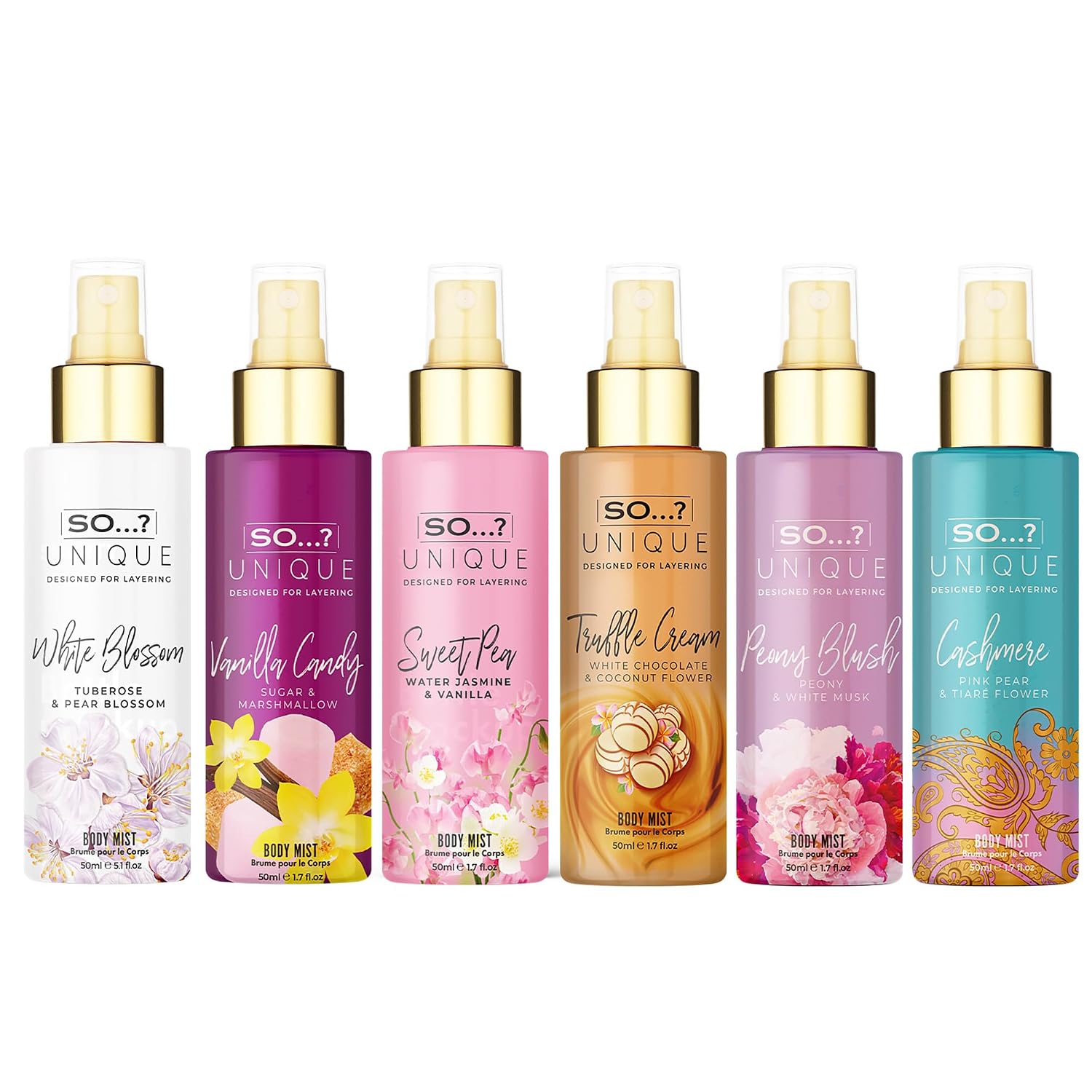 SET DE BODY MIST SO...? UNIQUE 6 PIEZAS - 2