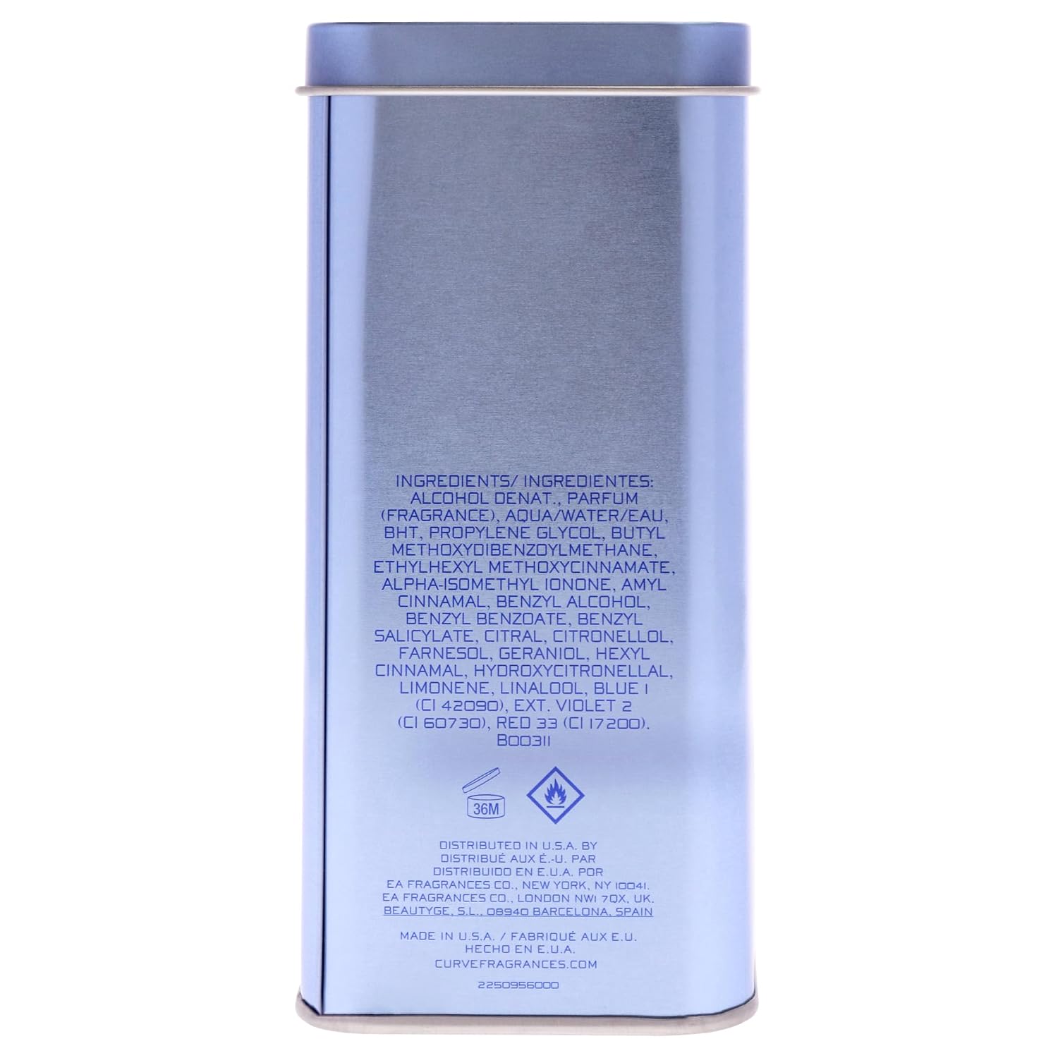 PERFUME PARA MUJER CURVE EAU DE TOILETTE 100 ML - 4
