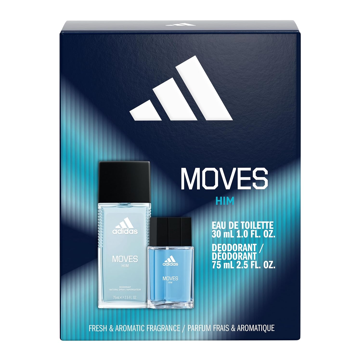 SET DE FRAGANCIAS ADIDAS MOVES FOR HIM EDT 30 ML + BODY FRAGRANCE 75 ML - 3