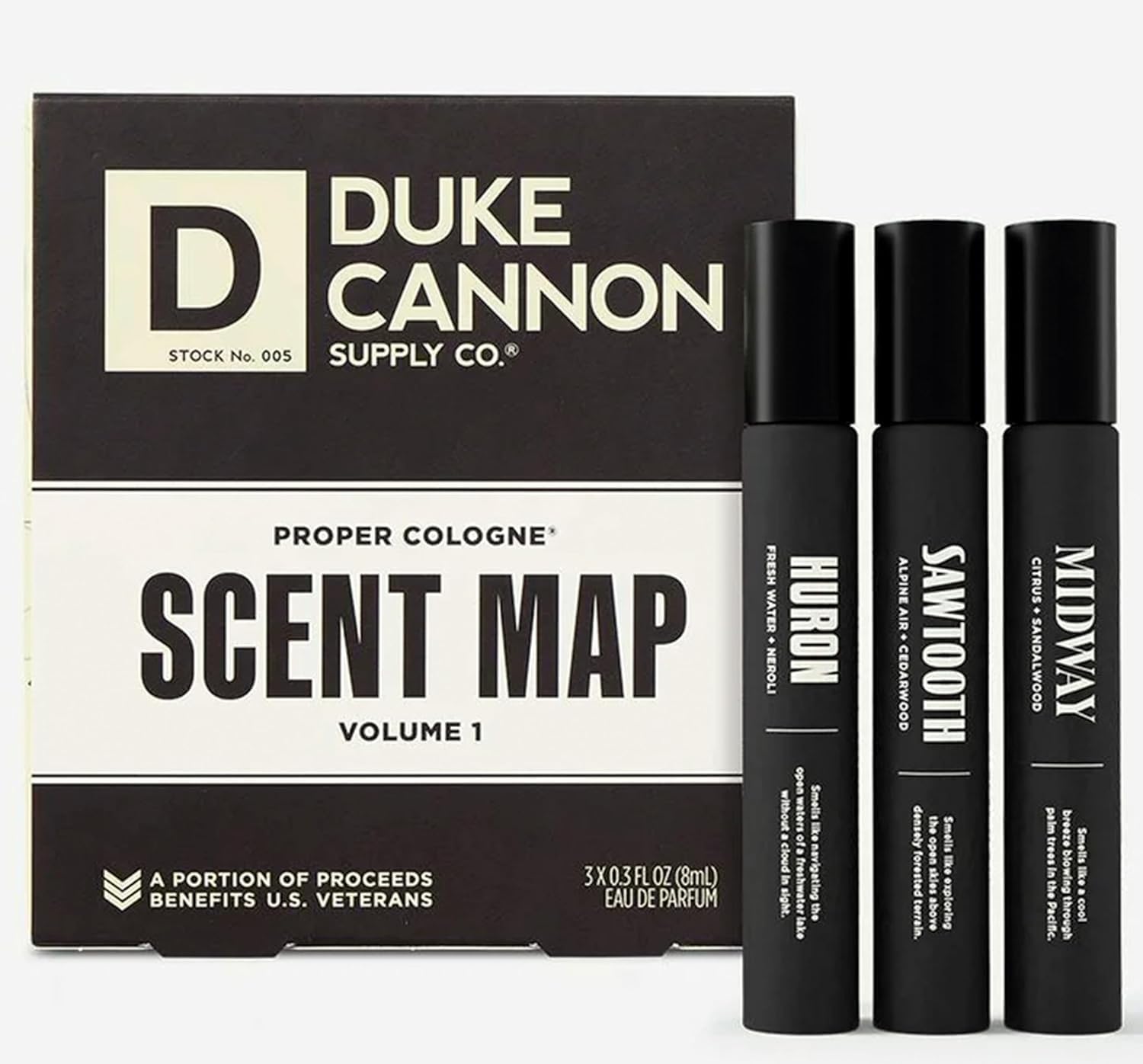 PERFUME DUKE CANNON SUPPLY CO. PROPER COLOGNE SAMPLER 3 X 0.3 FL OZ - 1