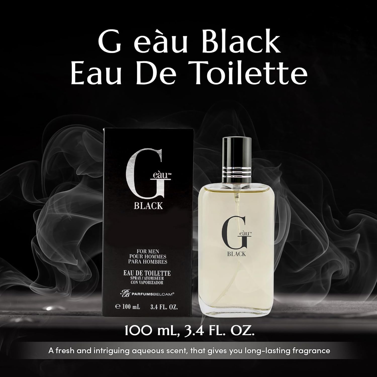 PERFUME BELCAM BEAUTY G EÀU BLACK EAU DE TOILETTE PARA HOMBRE 100 ML PACK 2 - 2