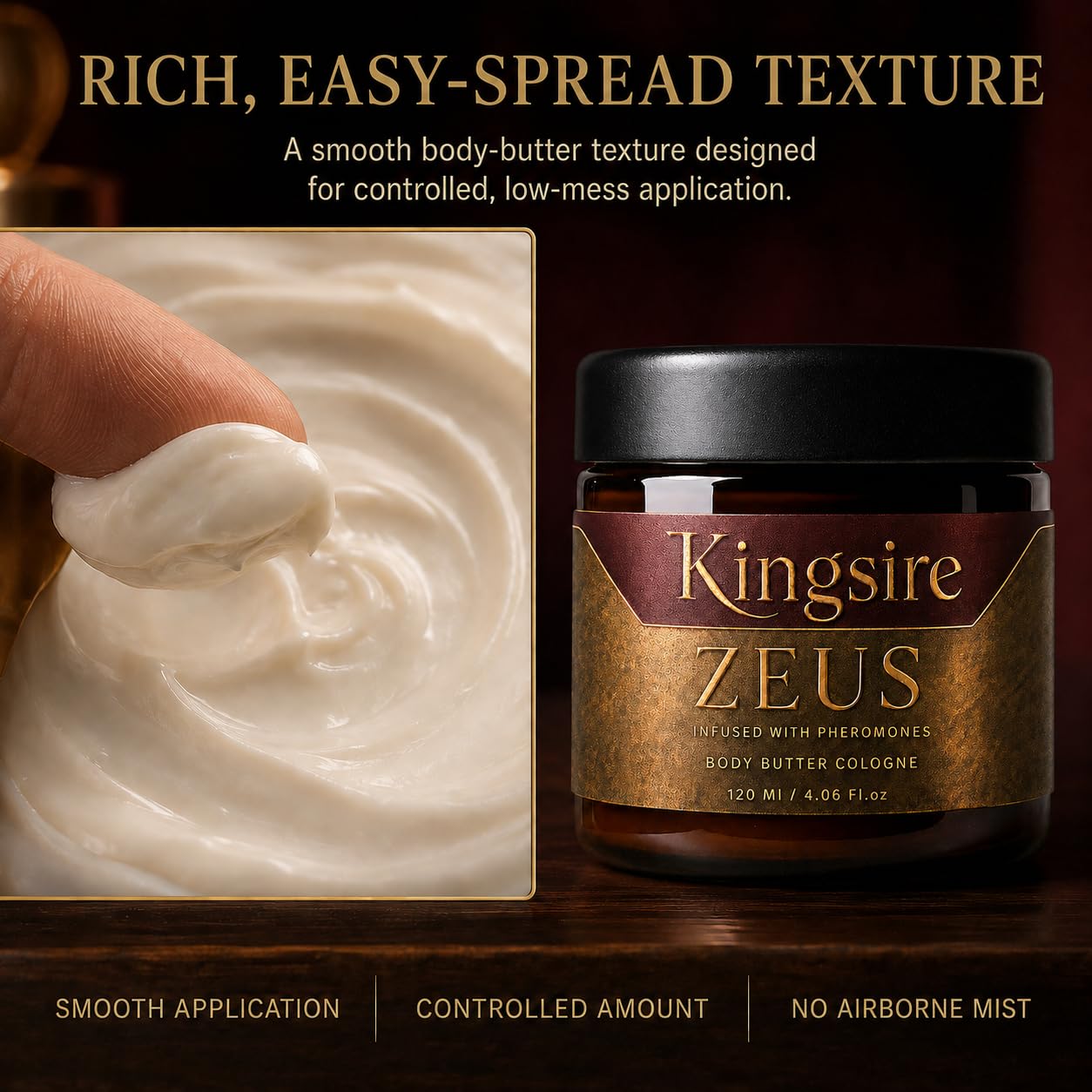 PERFUME BODY BUTTER KINGSIRE PARA HOMBRE 120ML - 5