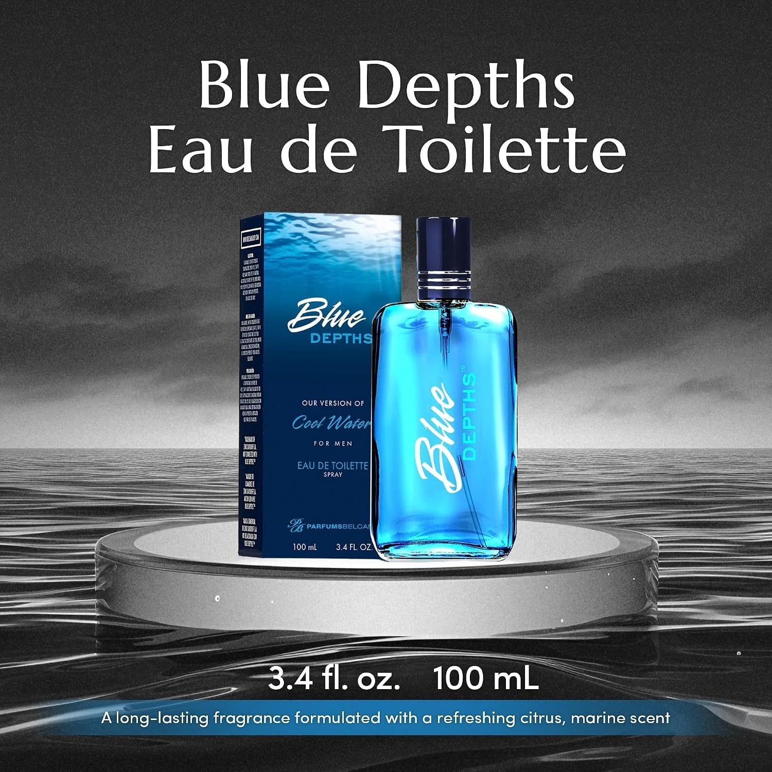 PERFUME BELCAM BEAUTY BLUE DEPTHS EAU DE TOILETTE PARA HOMBRE 100 ML PACK 2 - 2