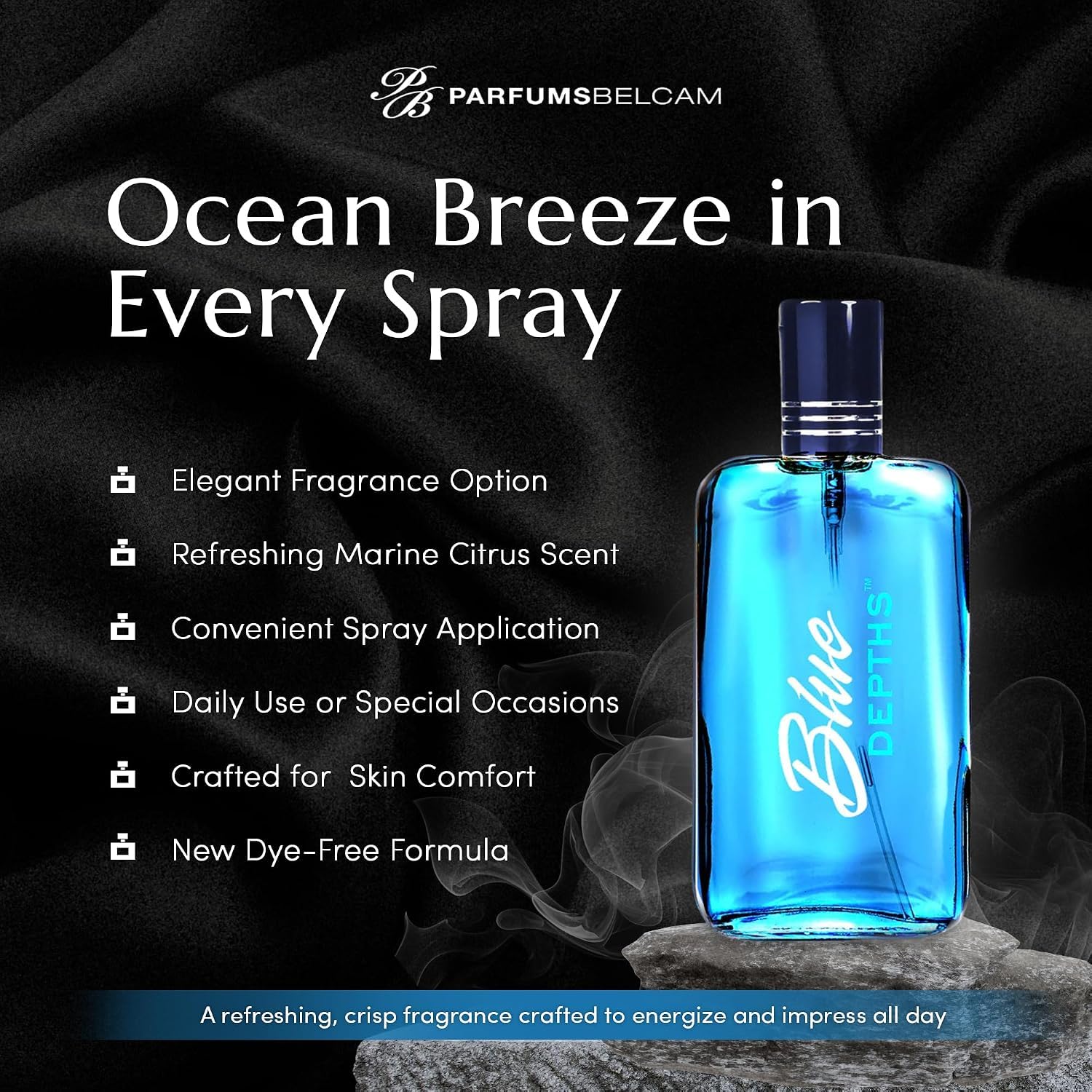 PERFUME BELCAM BEAUTY BLUE DEPTHS EAU DE TOILETTE PARA HOMBRE 100 ML PACK 2 - 3