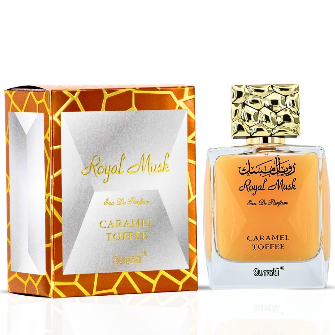 PERFUME SURRATI ROYAL MUSK CARAMEL TOFFEE EAU DE PARFUM 100 ML PARA MUJER - 1