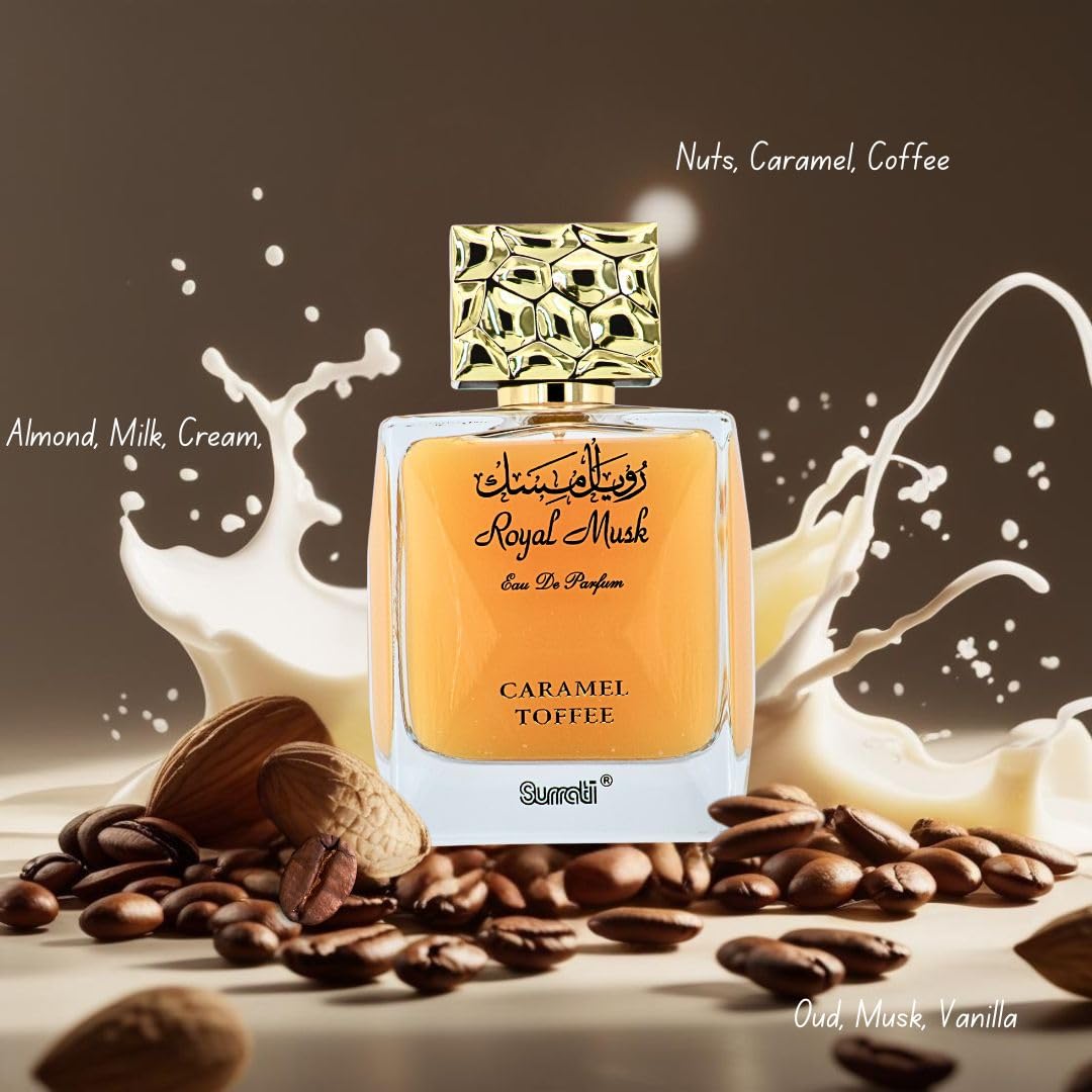 PERFUME SURRATI ROYAL MUSK CARAMEL TOFFEE EAU DE PARFUM 100 ML PARA MUJER - 3