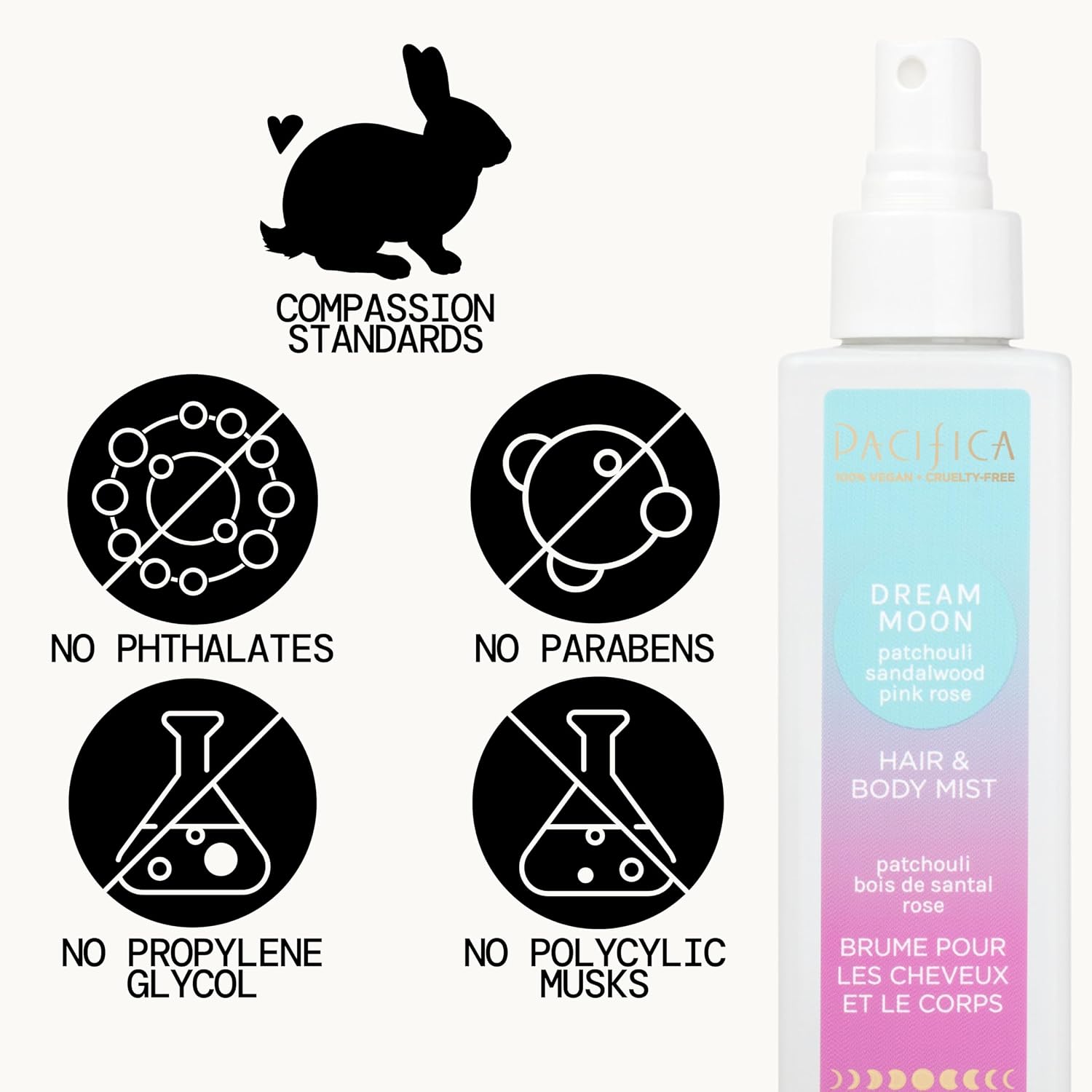 PERFUME PARA CABELLO Y CUERPO PACIFICA DREAM MOON 192 ML - 5