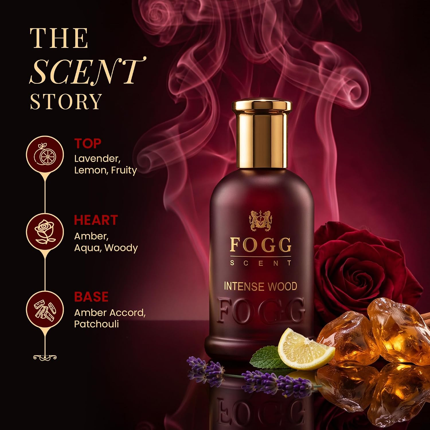 PERFUME FOGG INTENSE WOOD EAU DE PARFUM HOMBRE 100ML - 4