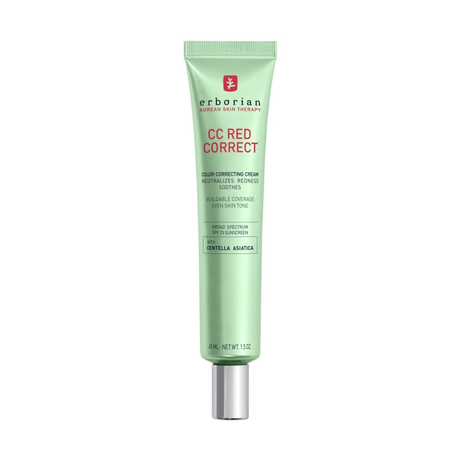 BASE DE MAQUILLAJE ERBORIAN CC RED CORRECT CON SPF 25 - 1