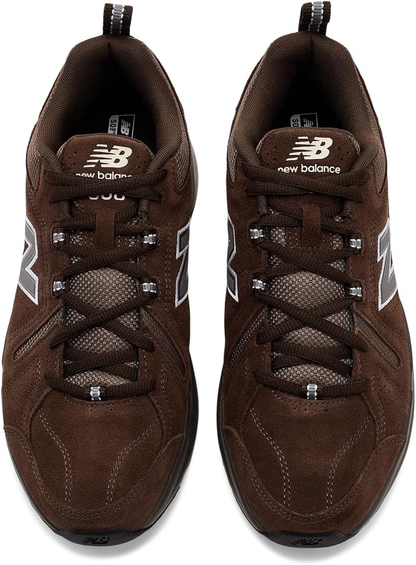 ZAPATILLAS DEPORTIVAS NEW BALANCE 608 V5 HOMBRE MARRÓN BLANCO - 2