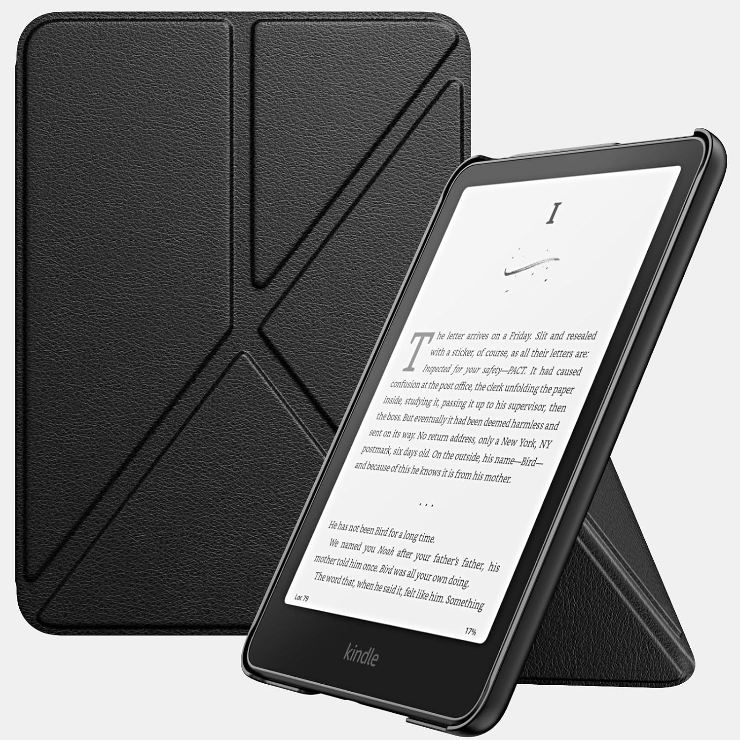 ESTUCHE MOKO PARA KINDLE PAPERWHITE 7' 12ª GENERACIÓN 2024 NEGRO - 1