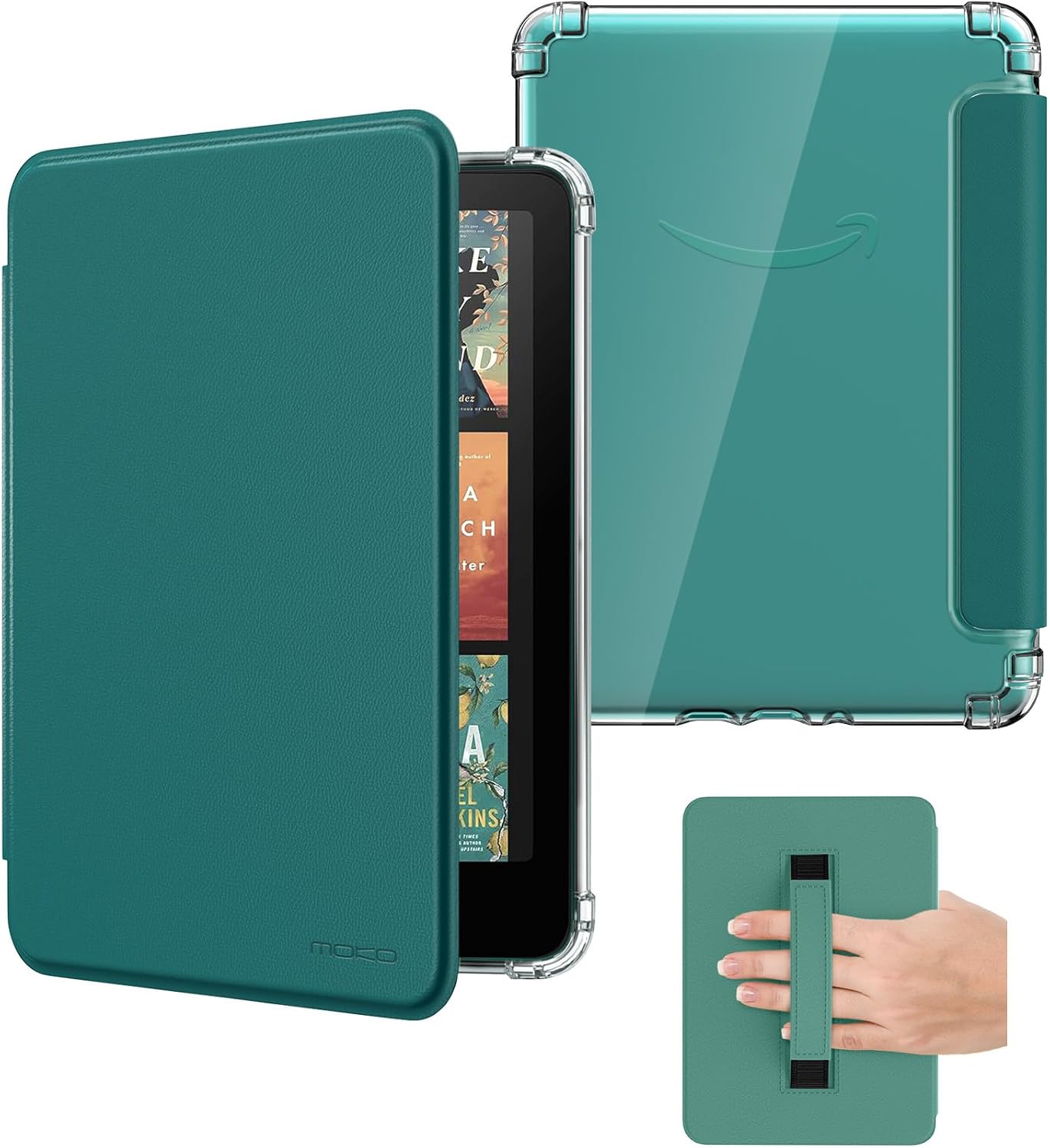 ESTUCHE MOKO PARA KINDLE PAPERWHITE 7' 12ª GENERACIÓN 2025/2026 Y KINDLE COLORSOFT 2024/2025 VERDE JADE - 1