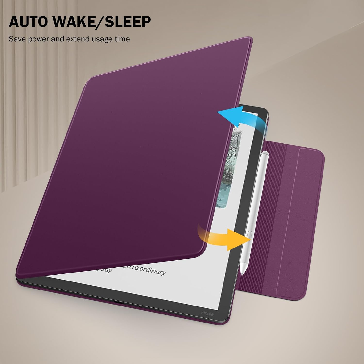 ESTUCHE MOKO PARA KINDLE SCRIBE 11' 3RA GEN Y COLORSOFT 1RA GEN VIOLA - 5