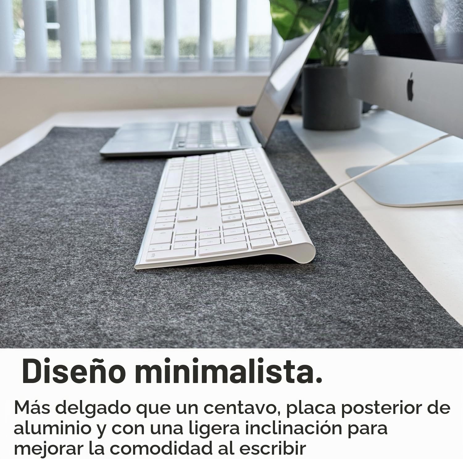 TECLADO USB CON CABLE MACALLY SLIM PARA MAC Y WINDOWS CON TECLADO NUMÉRICO - 5