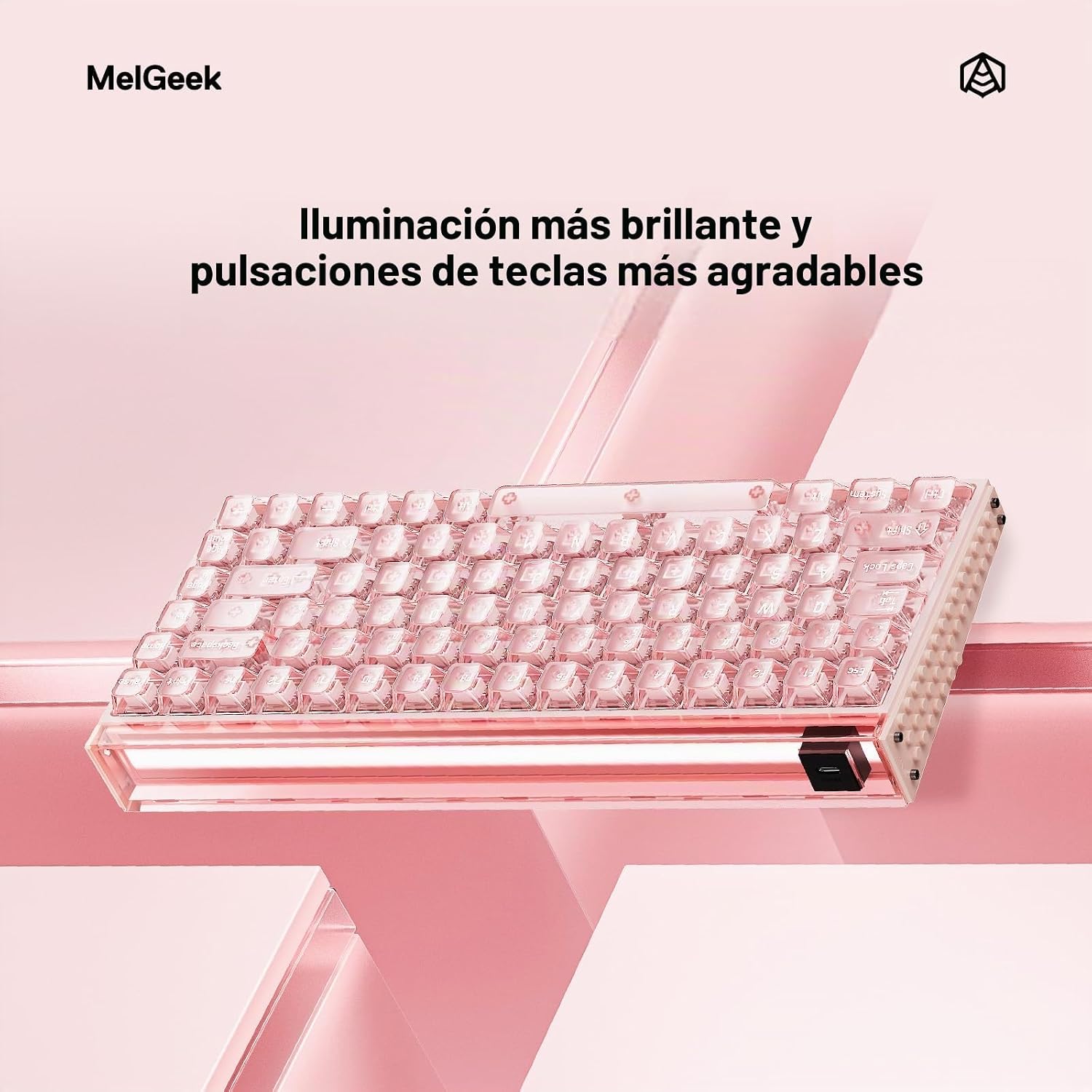 TECLADO MELGEEK MADE84 ULTRA+ CON CABLE Y SWITCHES MAGNÉTICOS HALL EFFECT - 3