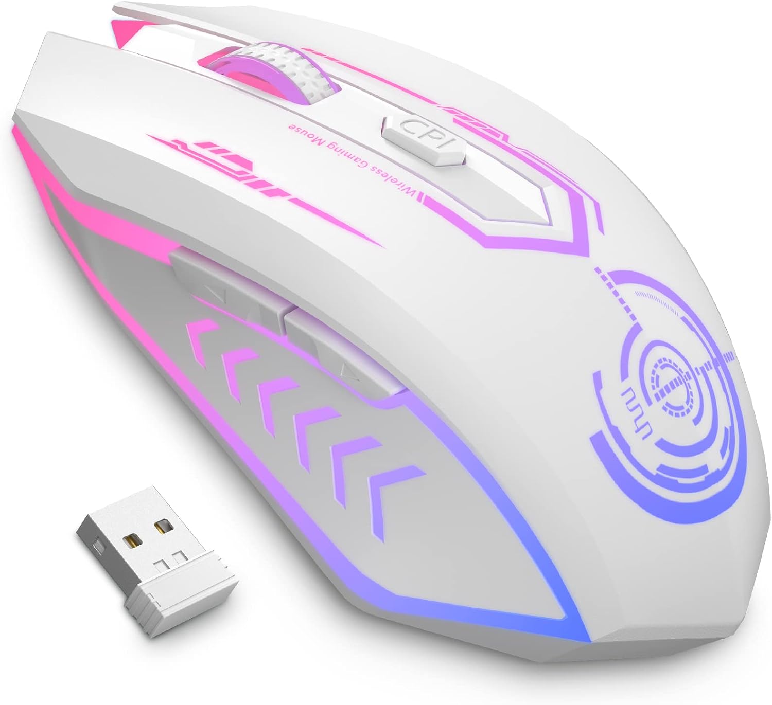 MOUSE GAMER UHURU WIRELESS RECARGABLE 10000 DPI LED - 1