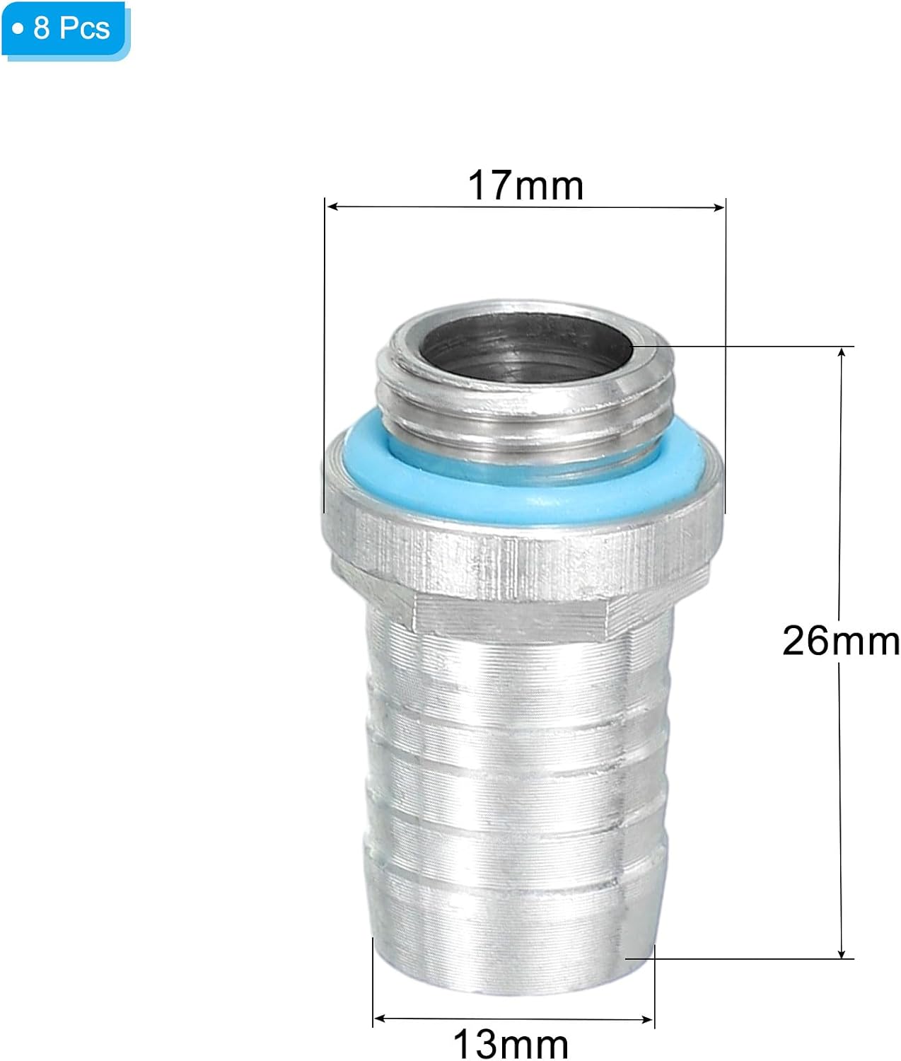 CONECTORES PARA REFRIGERACIÓN LÍQUIDA UXCELL G1/4 CON BOQUILLA DE 13MM OD PACK 8 - 2