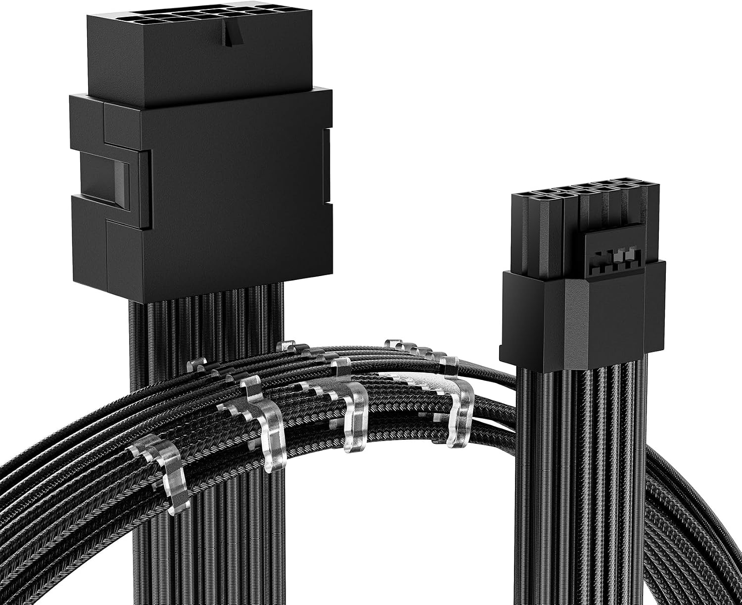 CABLE ADAPTADOR DE EXTENSIÓN ASIAHORSE 12VHPWR 16 PINES 30 CM NEGRO - 1