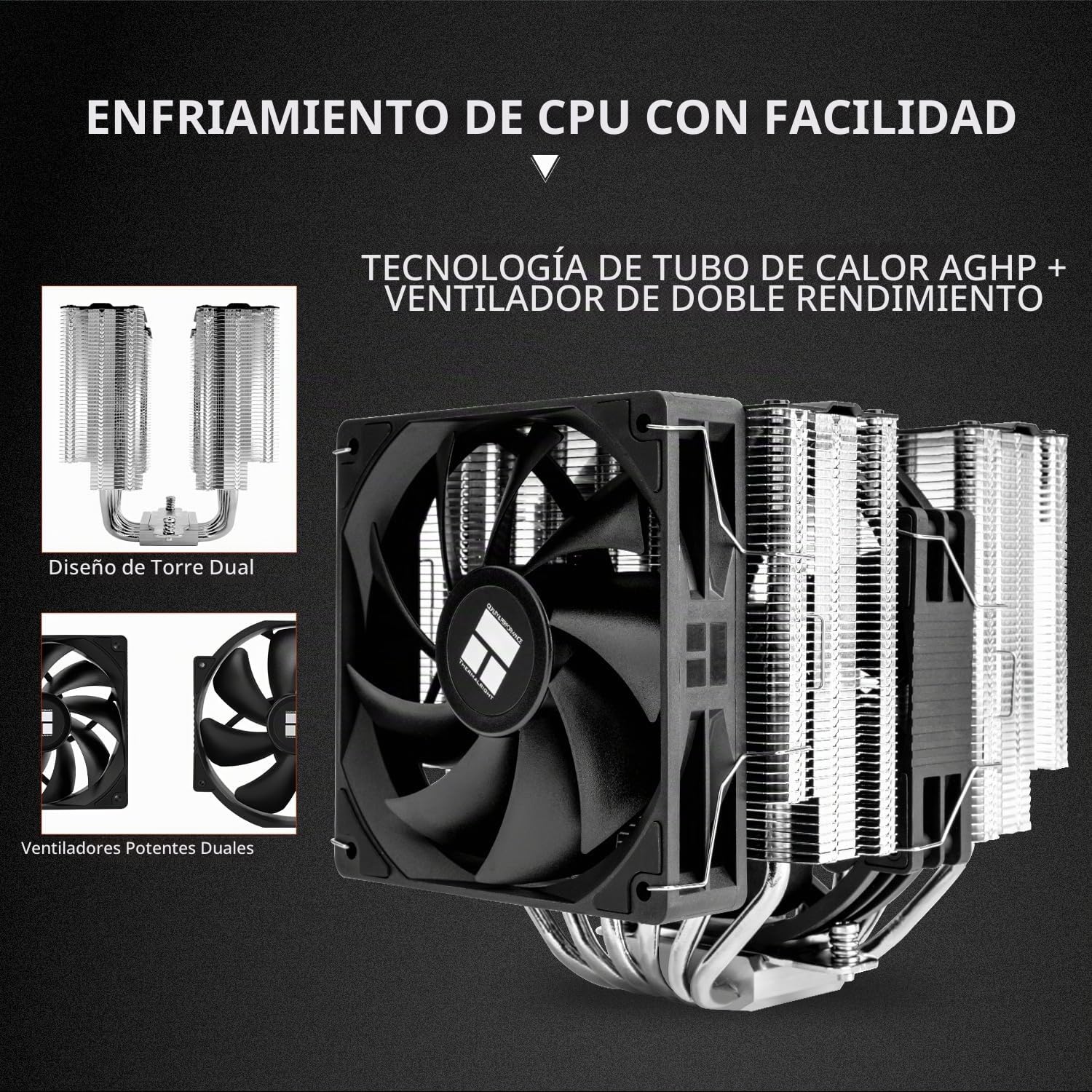ENFRIADOR DE CPU THERMALRIGHT PEERLESS ASSASSIN 140 SE DUAL TOWERS 6 HEAT PIPES - 4